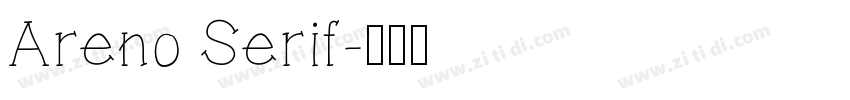 Areno Serif字体转换